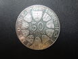 Moneta 50 schilling 1972 rok - Austria.