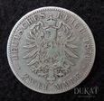 Moneta 2 marki 1876 r. Niemcy - Kaiserreich.