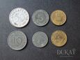 Lot 6 szt. monet: 1, 5, 10, 50 Reichspfennig - Niemcy