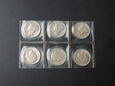 Lot 6 x One Dime ( 10 Centów ) - srebro - USA