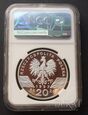 Srebrna moneta 20 zł 1997 r. Jelonek - grading NGC PF 69 Ultra Cameo