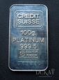 Kolekcjonerska PT 100 g. - Credit Suisse - próba 999.5