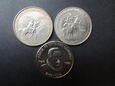 Lot. 3 sztuk monet 1 Peso 1982 rok - Kuba.