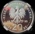 Srebrna moneta 20 zł 1995 r. - 500 lat Województwa Płockiego