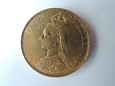 Moneta złota 5 funtów Victoria - 1887 rok. 
