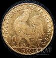 Złota moneta 10 Franków 1900 r. - Marianna - Kogut - Francja