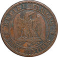 Francja - 2 centimes 1853 małe D