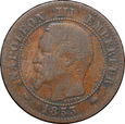 Francja - 2 centimes 1853 małe D