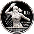 Chiny - 10 yuan 1991 - Kobiecy tenis stołowy 