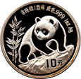 Chiny - 10 yuan 1990 - Panda (duża data)