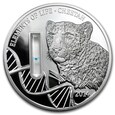 Congo - 2.000 franków 2014 -  DNA - Gepard -  2oz Ag 