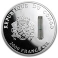 Congo - 2.000 franków 2014 -  DNA - Gepard -  2oz Ag 