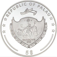 Palau - 5 dolarów 2013 - perła srebrno-niebieska - słodkowodna