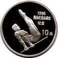 Chiny - 10 yuan 1995 - Gimnastyka 