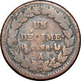 Francja - 1 decime 8 rok republiki - 1800 A