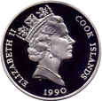 Cook Islands - 50 dolarów 1990 - Niedźwiedź Gryzli 