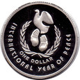 Australia - 1 dolar 1990 - międzynarodowy rok pokoju