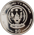 Rwanda - 50 francs 2009 - słonie /proof