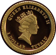 Tuvalu - 1 Dollar 2010 - Konik Morski - złoto 999