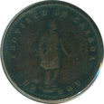 Lower Canada - Quebec - 1852, Quebec - Half Penny (Sou)