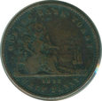 Lower Canada - Quebec - 1852, Quebec - Half Penny (Sou)