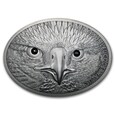 Benin - 10.000 francs 2014 - 5 oz Ag głowa orła bielika z diamentami