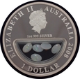 Australia - 1 dolar 2008 - skarby Australii opale