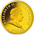 Cook Islands - 1 Dollar 2010 - Jan Paweł II - złoto 999