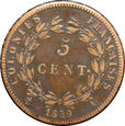 French Colonies - 5 centimes 1829 A