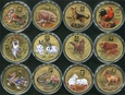 Chiński kalendarz księżycowy - 12 monet