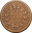 French Colonies - 5 centimes 1828 A