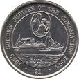 British Virgin Islands - 1 dolar 2003 - złoty jubileusz koronacji