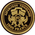 Togolaise - 1500 Francs 2007 - Nefretete - złoto 999