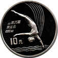 Chiny - 10 yuan 1990 - Skoki do wody