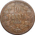 Finlandia - 10 pennia 1865