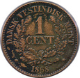 Danish West Indies - 1 cent 1868