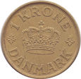 Dania - 1 krone 1925 HCN,GJ