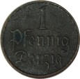 1 FENIG 1929 - WOLNE MIASTO GDAŃSK - STAN (2-) -SP383