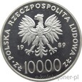 10000 ZŁ 1989 - JAN PAWEŁ II - GRUBY KRZYŻ - PASTORAŁ - MENNICZA 