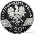 20 ZŁOTYCH 1996 - ZWIERZĘTA ŚWIATA - JEŻ - MENNICZA  - PROMO