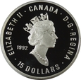 15 DOLLARS 1992-  KANADA  - OLIMPIADA - STAN (L) - ZL130