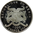 1000 FRANKÓW 1999 - BENIN - JOHANNES GUTENBERG - STAN L