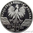 20 ZŁOTYCH 2008 - SOKÓŁ WĘDROWNY - MENNICZA