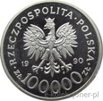 100.000 ZŁOTYCH 1990 - MAŁA GRUBA SOLIDARNOŚĆ - MENNICZA