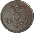 1 FENIG 1923 - WOLNE MIASTO GDAŃSK - STAN (2) -SP385