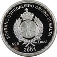 500 LIRÓW 2001 MALTA - POSEJDON - MARYNISTYKA -PŻ330