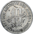 Getto Łódź. 10 Marek 1943, aluminium - odmiana 6/4- G.17