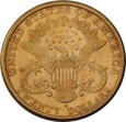 20 DOLARÓW 1899 S - USA - LIBERTY HEAD - STAN (3+) -NR9