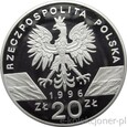 20 ZŁOTYCH 1996 - ZWIERZĘTA ŚWIATA - JEŻ - MENNICZA