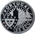 25 ECU 1991 - PORTUGALIA - ŻAGLOWIEC -STAN L - TL1108